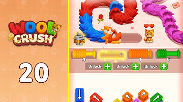 Wool Crush: Yarn Color Sort Level 20 Solution Walkthrough