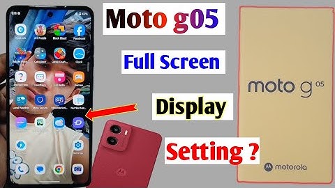 Moto g05 me full screen display setting l Moto g05 me full display kaise kare l #fullscreendisplay  