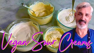 🇫🇷4 Easy Non-Dairy Sour Cream Alternatives - Quick & Simple Vegan Recipes!