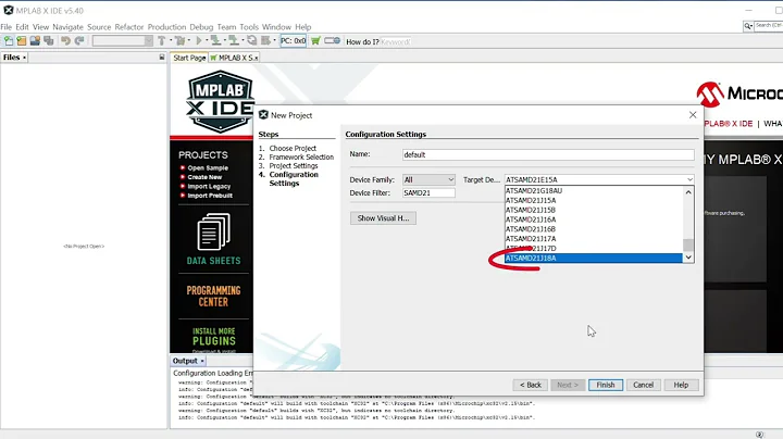 Create Your First Project with SAMD21 Using MPLAB Harmony v3