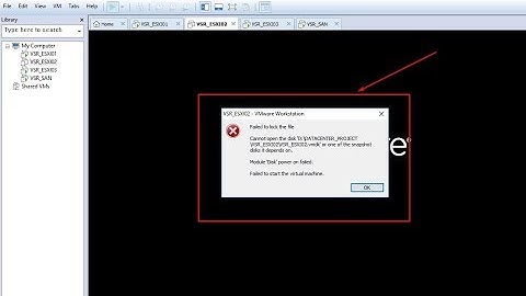 How to fix VMware Workstation  Failed to lock the file Cannot open the disk 