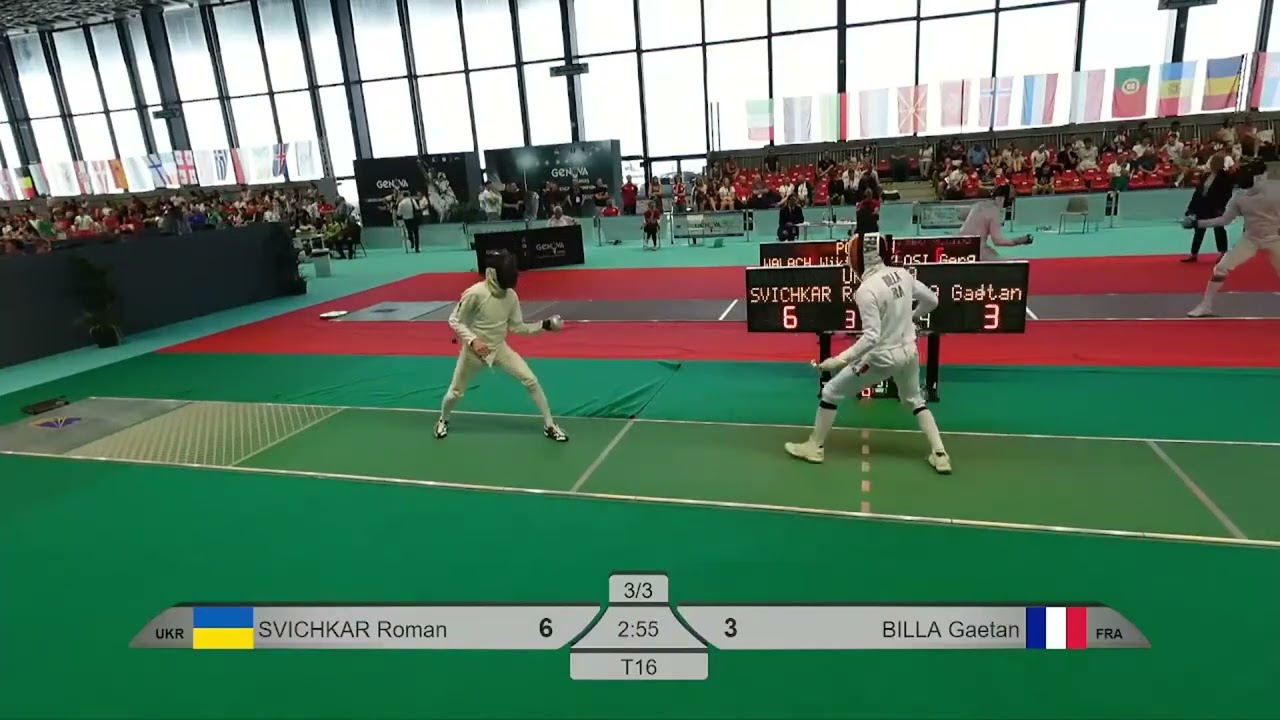 Euro Champs 2025 SME - L16 - Roman Svichkar UKR v Gaetan Billa FRA