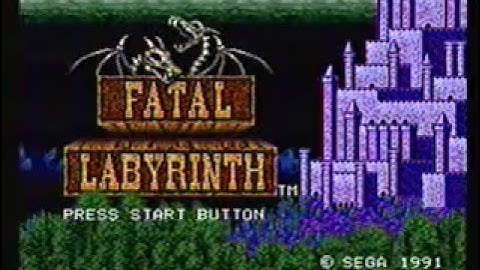 Fatal Labyrinth Intro dialog game hints.