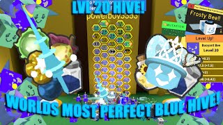 Worlds most PERFECT Blue hive! | Bee Swarm Simulator |