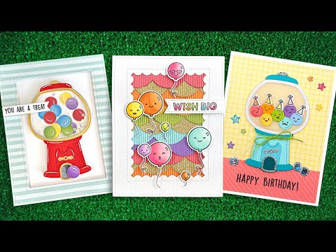 Intro to Build-A-Gumball Machine & All the Smiles + 3 cards from start to finish