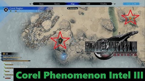 Final Fantasy VII: Rebirth. Corel Phenomenon Intel Modular Reactor 3, & its Cactuar Stone / Statue.