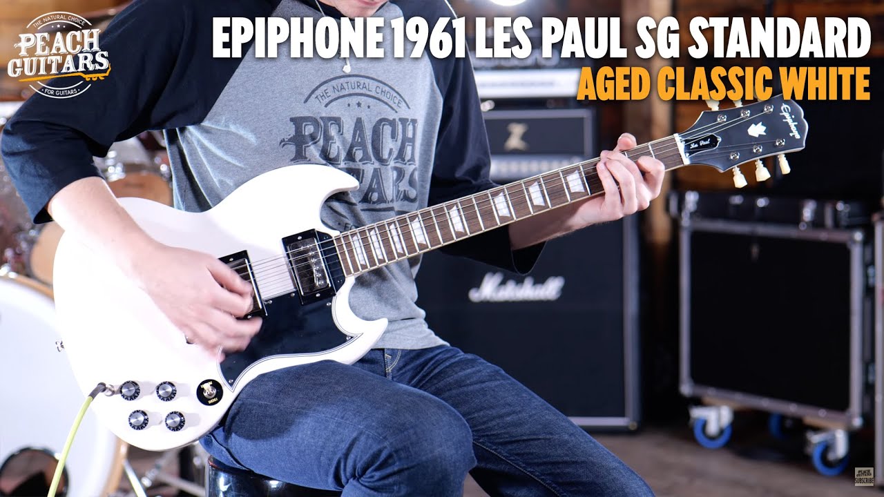 No Talking...Just Tones | Epiphone 1961 Les Paul SG Standard Aged Classic  White