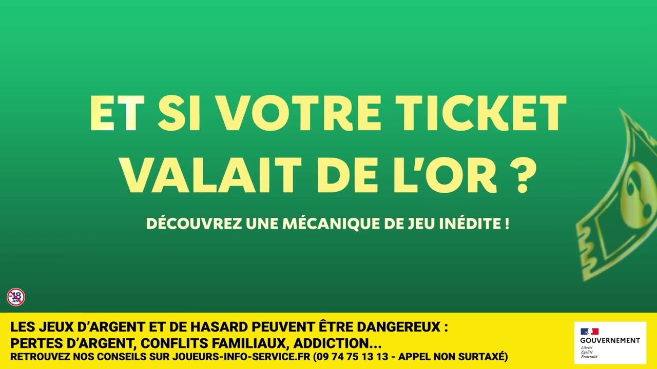 Ticket d'Or : Misez 5€ et Gagnez jusqu'à 500 000€, jeu à gratter illiko®