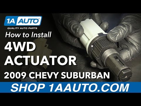 How to Install Replace Front Four Wheel Drive Actuator 2000-14 Chevy Suburban 1500