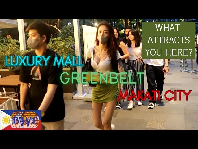 Foreigner exploring GREENBELT, a Luxury Ayala Mall in Makati City