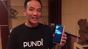 Pundi X Blockchain Phone operating on Function X