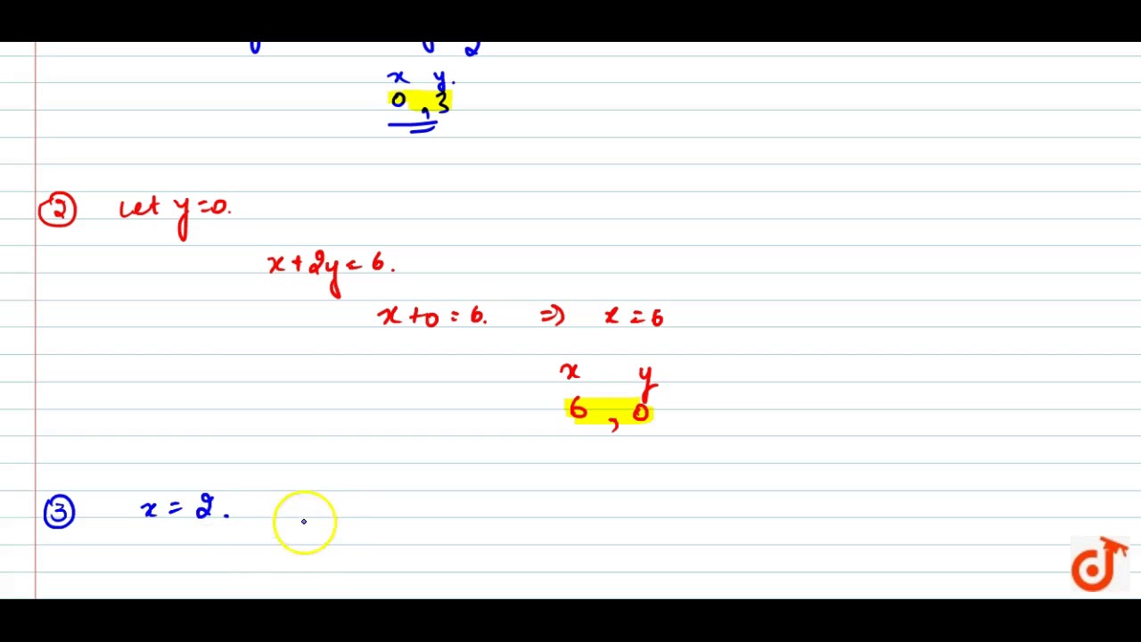 Find Four Different Solutions Of The Equation X 2y 6 