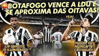 ⚠️BOTAFOGO VENCE E PODE SE CLASSIFICAR JÁ NA PRÓXIMA RODADA NA LIBERTADORES!! HUGO, NUNCA CRITIQUEI!