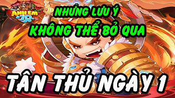 Tam Anh 3Q - HƯỚNG DẪN TÂN THỦ NGÀY 1 : LÀM GÌ , CHỌN TƯỚNG & MUA SHOP HỢP LÝ