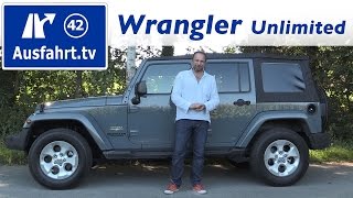 2016 Jeep Wrangler Unlimited 2.8 Multijet   Fahrbericht der Probefahrt  Test   Review