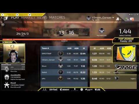 csgo console V3nom streaming some casual CSGO - Live Stream #59 - Part 1!