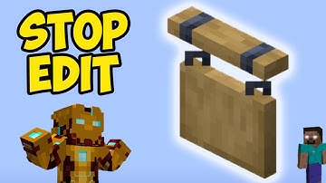 How To STOP EDIT SIGNS in Minecraft FAST (2 ways) (EASY)