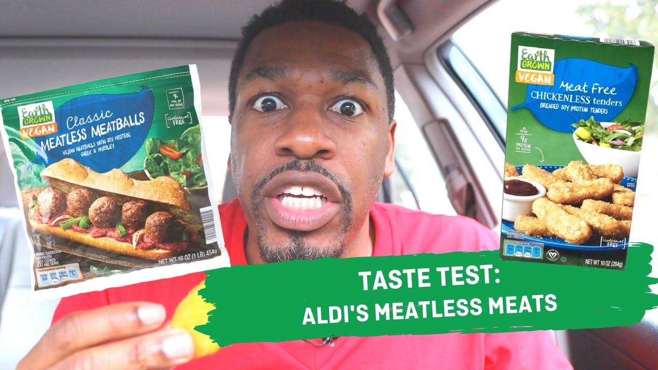 taste test: Earth Grown Meatless Meats from Aldi | Chris C-Snacks Clarke for hot for food