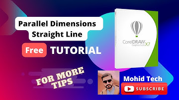 Corel Draw X7   Parallel Dimensions  Straight Line Tools