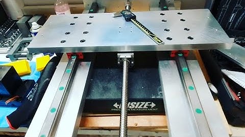 Machining New gauntry base plate for my 6040 cnc router hgr25 linear rail upgrade