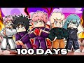 لقد نجونا من 100 يوم في JUJUTSU KAISEN Minecraft 5 أصدقاء 