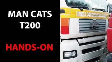 Truck diagnostic Man Cats T200 at work