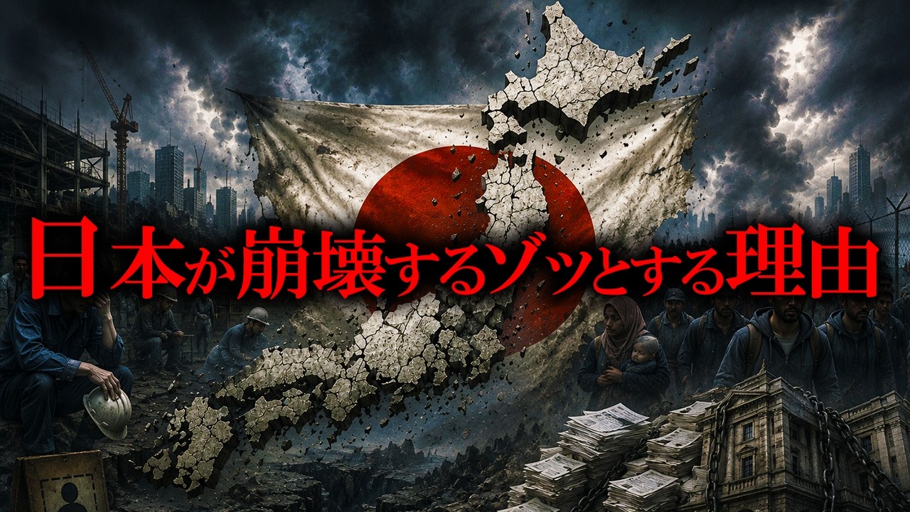 【閲覧注意】日本が崩壊すると言われている理由がヤバすぎる【たっくーTV/作業用】