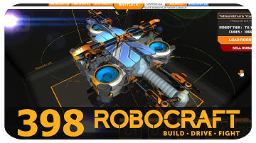 Robocraft Gameplay TX-1 MEGA BLADE SMG Carbon Edition Hover Megabot