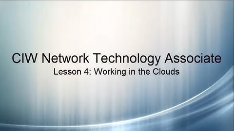 CIW Network Technology Associate Lesson 4 Module 2 - SAMPLE
