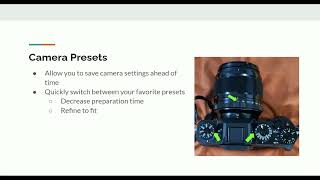 200AP Midterm | Camera Presets