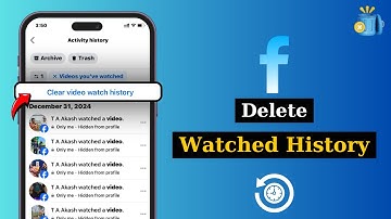 How To Delete Watched History On Facebook (2025) | Clear All Watched Videos History on Facebook