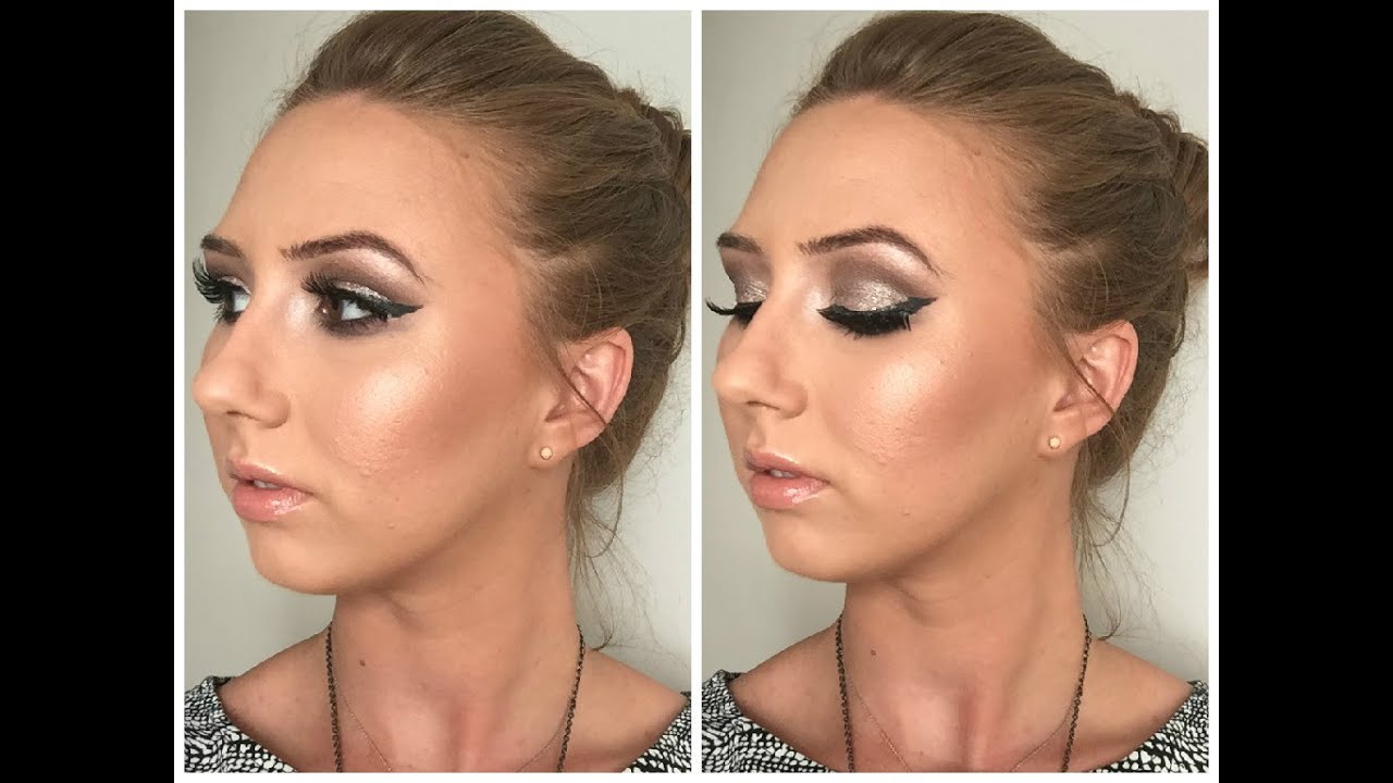 Drugstore Silver Glam Cut Crease Smokey Eye Tutorial