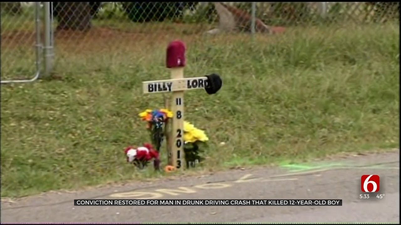 Conviction Restored For Man In Crash That Killed 12-Year-Old Boy - YouTube