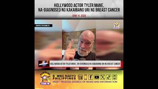 Hollywood actor Tyler Mane , na diagnosed ng kakaibang uri ng breast cancer