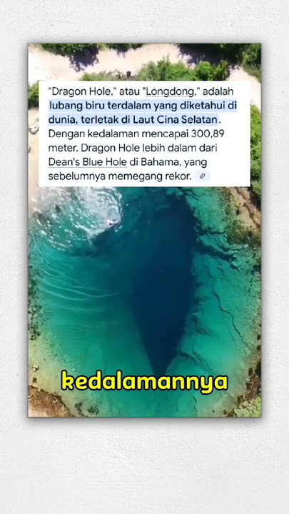 Gua Bawah Air yang Lebih Dalam dari Gedung Tertinggi di Dunia! #trendingshorts #faktadunia