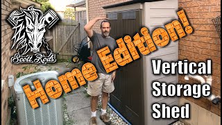 Rubbermaid Vertical Storage Shed  Cost  Assembly And Review