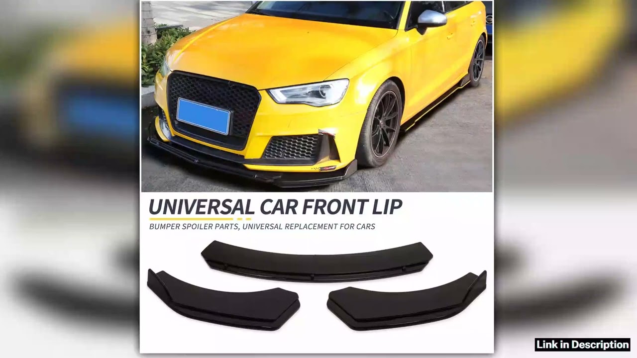 4PCS Car Front Bumper Lip Body Kit Spoiler Splitter PP Bumper Canard Lip Splitter For Honda For