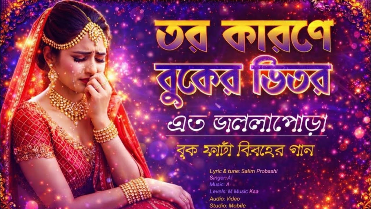 খুব কষ্টের গান😭বুক ফাটা বিরহের গান 💔 | তোর কারণে বুকের এত জালাপোড়া | bangla sad song