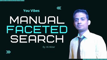 How to Create Manual faceted search  Oracle Apex Tutorial Lecture 42