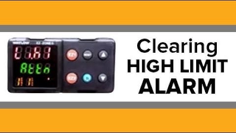 MANUALLY CLEARING LIMIT HIGH ALARM on EZ-Zone®
