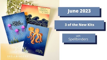 Spellbinders June 2023 Glimmer Hot Foil Kit | Small Die Kit | Embossing Folder Kit