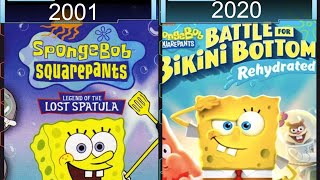 Evolution Of SpongeBob SquarePants Games (2001-2020) | تطور ألعاب سبونج بوب