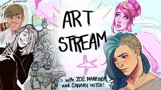 ART STREAM with CANARY WITCH and ZOË MARRINER