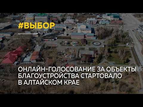 В Алтайском крае стартовало онлайн-голосование за объекты благоустройства