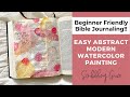 Beginner Friendly Bible Journaling Idea- Abstract, Modern, Watercolor