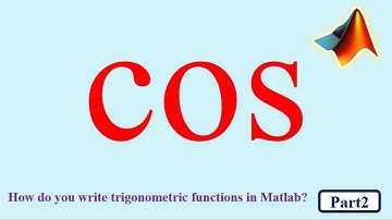 Cosine in MATLAB | trigonometric functions in MATLAB