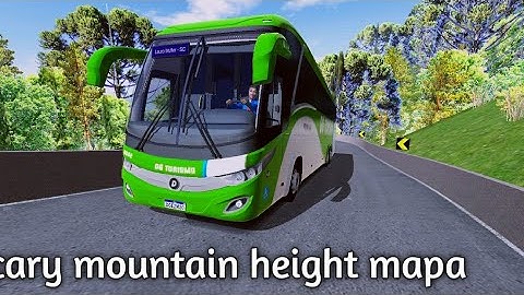 Brazil most Scary mountain roads 😳 😬 world Bus driving simulator new update v 1.287 gameplay review