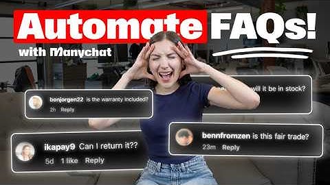 Too many Instagram DMs? Automate your FAQs with Manychat