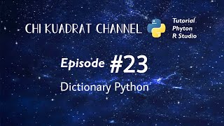 Tutorial Pengolahan Tipe Data Dictionary pada Python