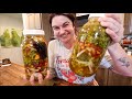 Quick pickled garden veggies giardiniera   farm to fork kitchen vlog